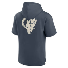 Fanatics Los Angeles Rams Elements Future Ground Lettering Short Sleeve Pullover Hoodie Navy