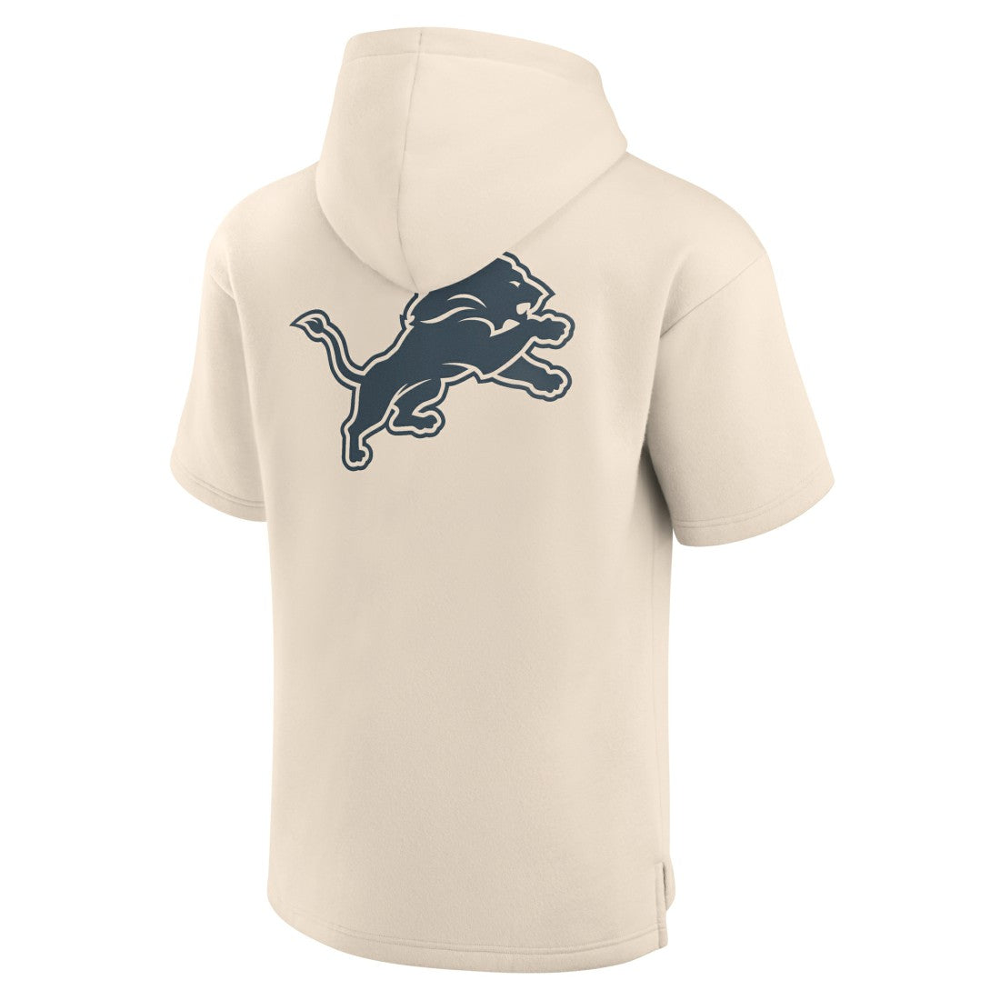 Fanatics Detroit Lions Elements Future Ground Lettering Short Sleeve Pullover Hoodie Cream