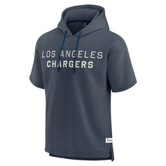 Fanatics Los Angeles Chargers Elements Future Ground Lettering Short Sleeve Pullover Hoodie Navy