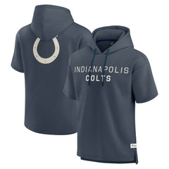 Fanatics Indianapolis Colts Elements Future Ground Lettering Short Sleeve Pullover Hoodie Navy