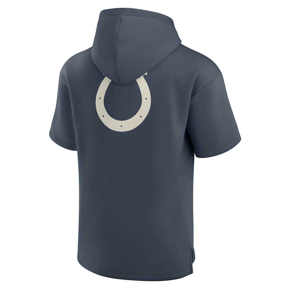 Fanatics Indianapolis Colts Elements Future Ground Lettering Short Sleeve Pullover Hoodie Navy