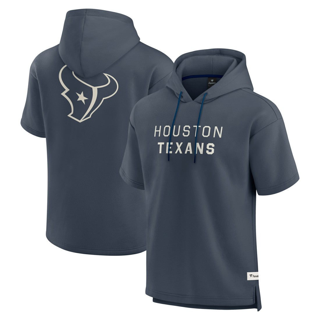 Fanatics Houston Texans Elements Future Ground Lettering Short Sleeve Pullover Hoodie Navy