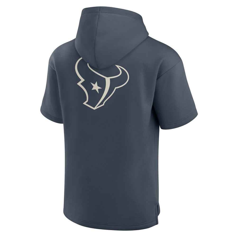 Fanatics Houston Texans Elements Future Ground Lettering Short Sleeve Pullover Hoodie Navy