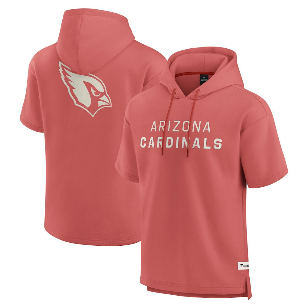 Fanatics Arizona Cardinals Elements Future Ground Lettering Short Sleeve Pullover Hoodie Red