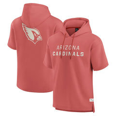 Fanatics Arizona Cardinals Elements Future Ground Lettering Short Sleeve Pullover Hoodie Red