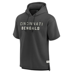 Fanatics Cincinnati Bengals Elements Future Ground Lettering Short Sleeve Pullover Hoodie Charcoal