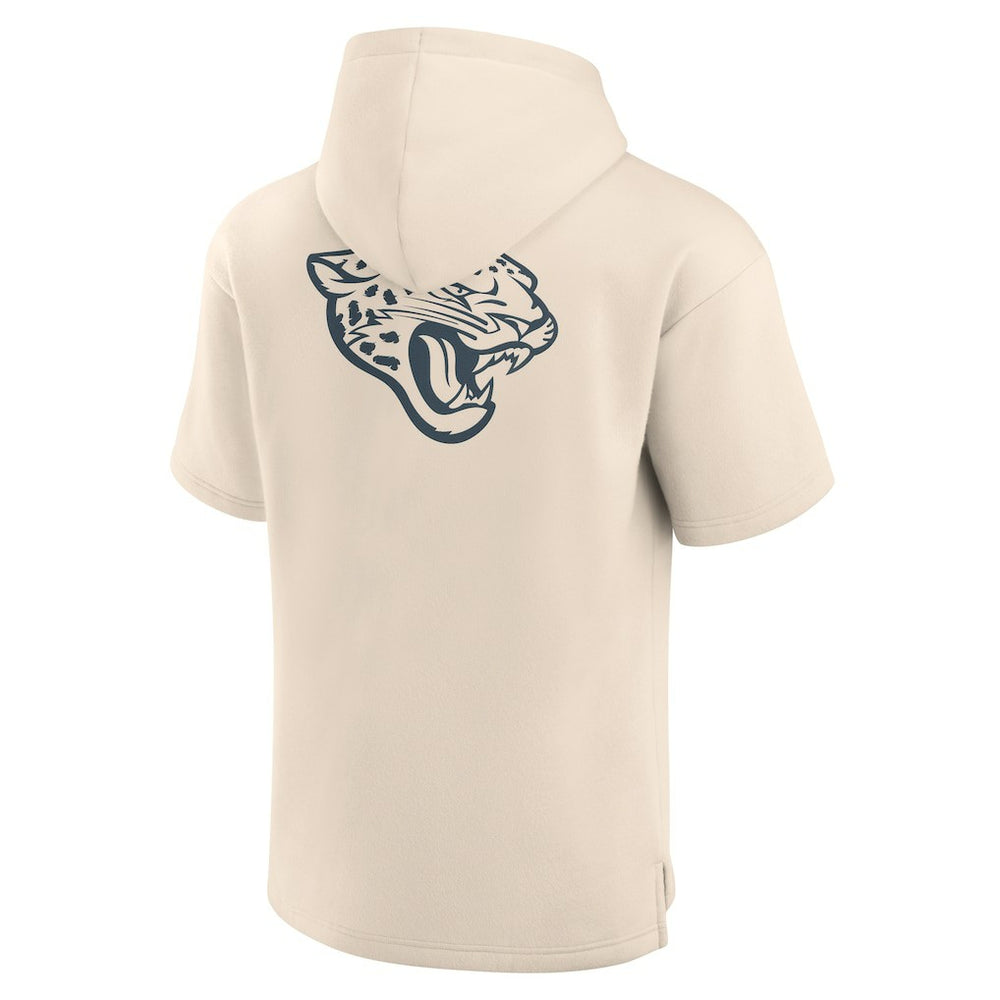 Fanatics Jacksonville Jaguars Elements Future Ground Lettering Short Sleeve Pullover Hoodie Cream