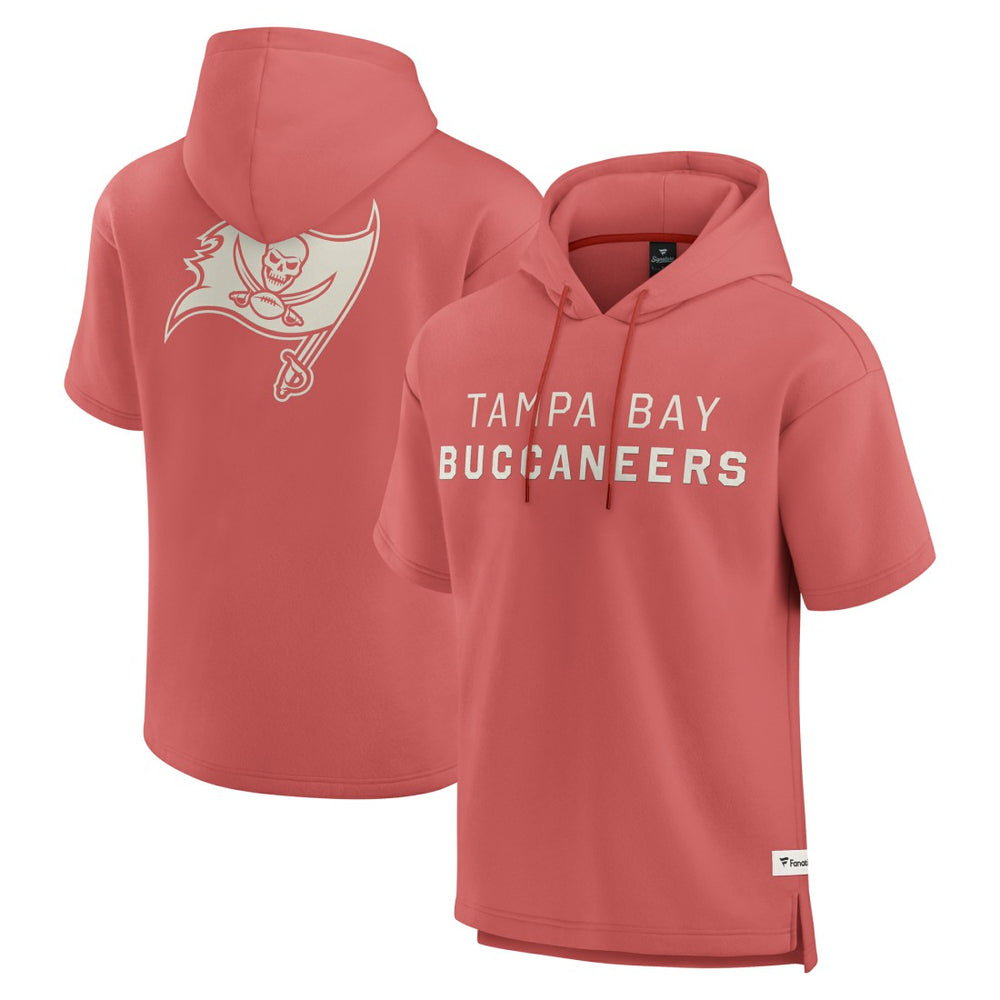 Fanatics Tampa Bay Buccaneers Elements Future Ground Lettering Short Sleeve Pullover Hoodie Red
