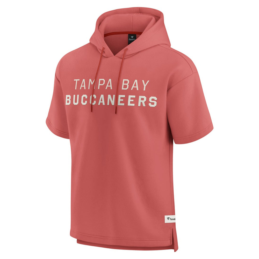Fanatics Tampa Bay Buccaneers Elements Future Ground Lettering Short Sleeve Pullover Hoodie Red