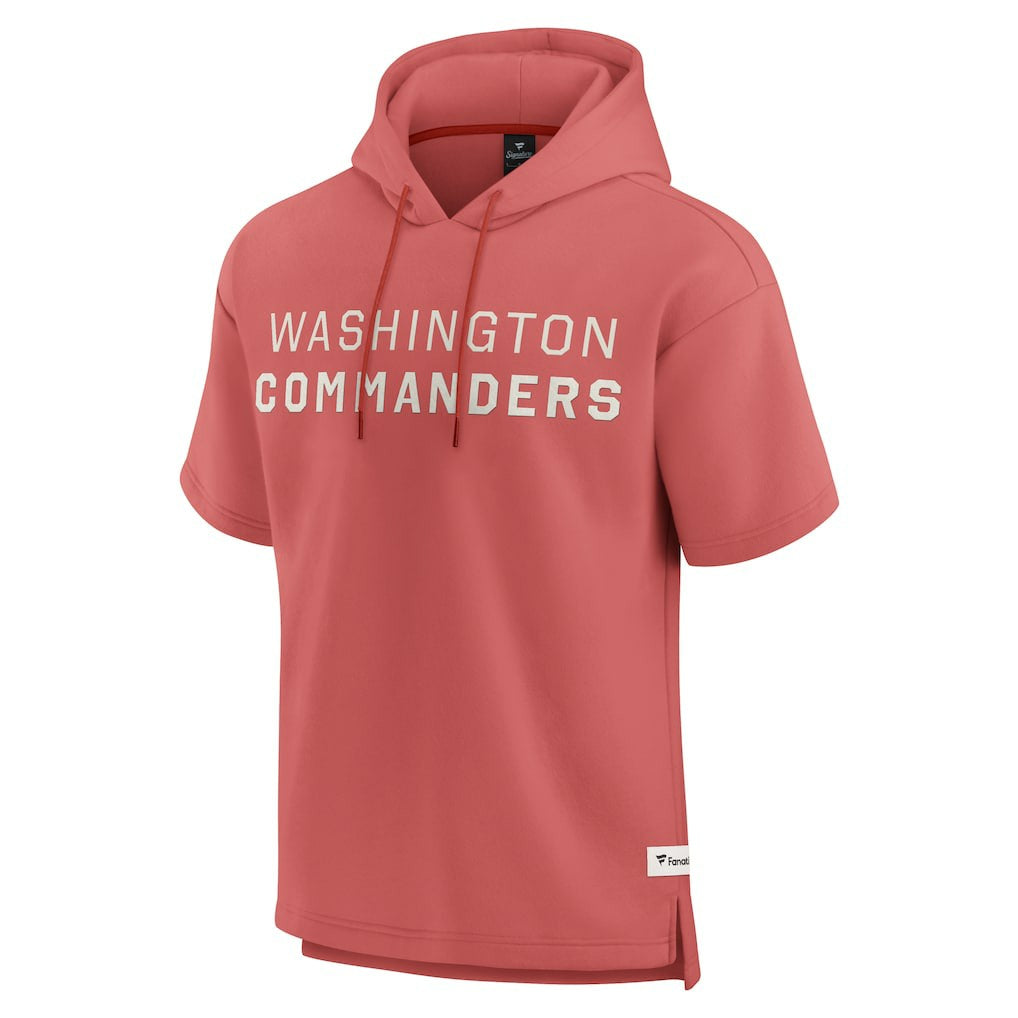 Fanatics Washington Commanders Elements Future Ground Lettering Short Sleeve Pullover Hoodie Red