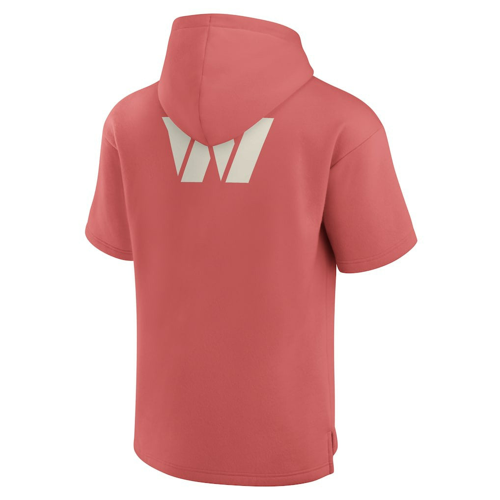 Fanatics Washington Commanders Elements Future Ground Lettering Short Sleeve Pullover Hoodie Red