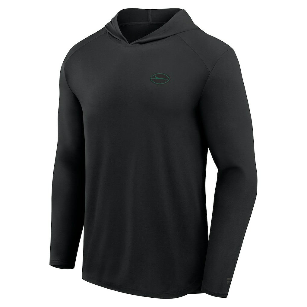 Fanatics New York Jets Front Office Power Mono Long Sleeve Hoodie T-Shirt Black