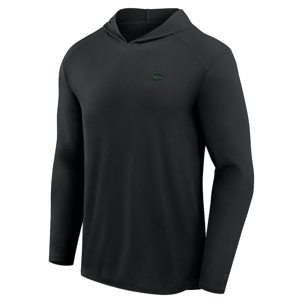 Fanatics New York Jets Front Office Power Mono Long Sleeve Hoodie T-Shirt Black