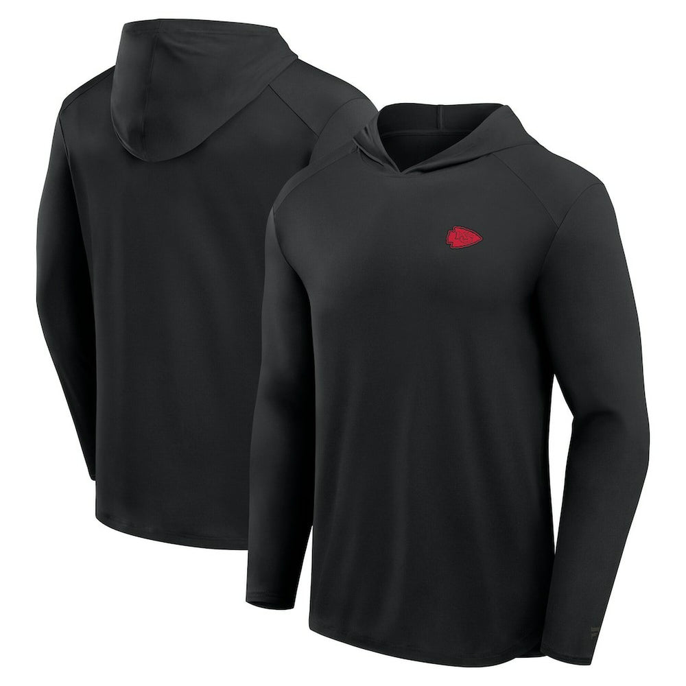 Fanatics Kansas City Chiefs Front Office Power Mono Long Sleeve Hoodie T-Shirt Black