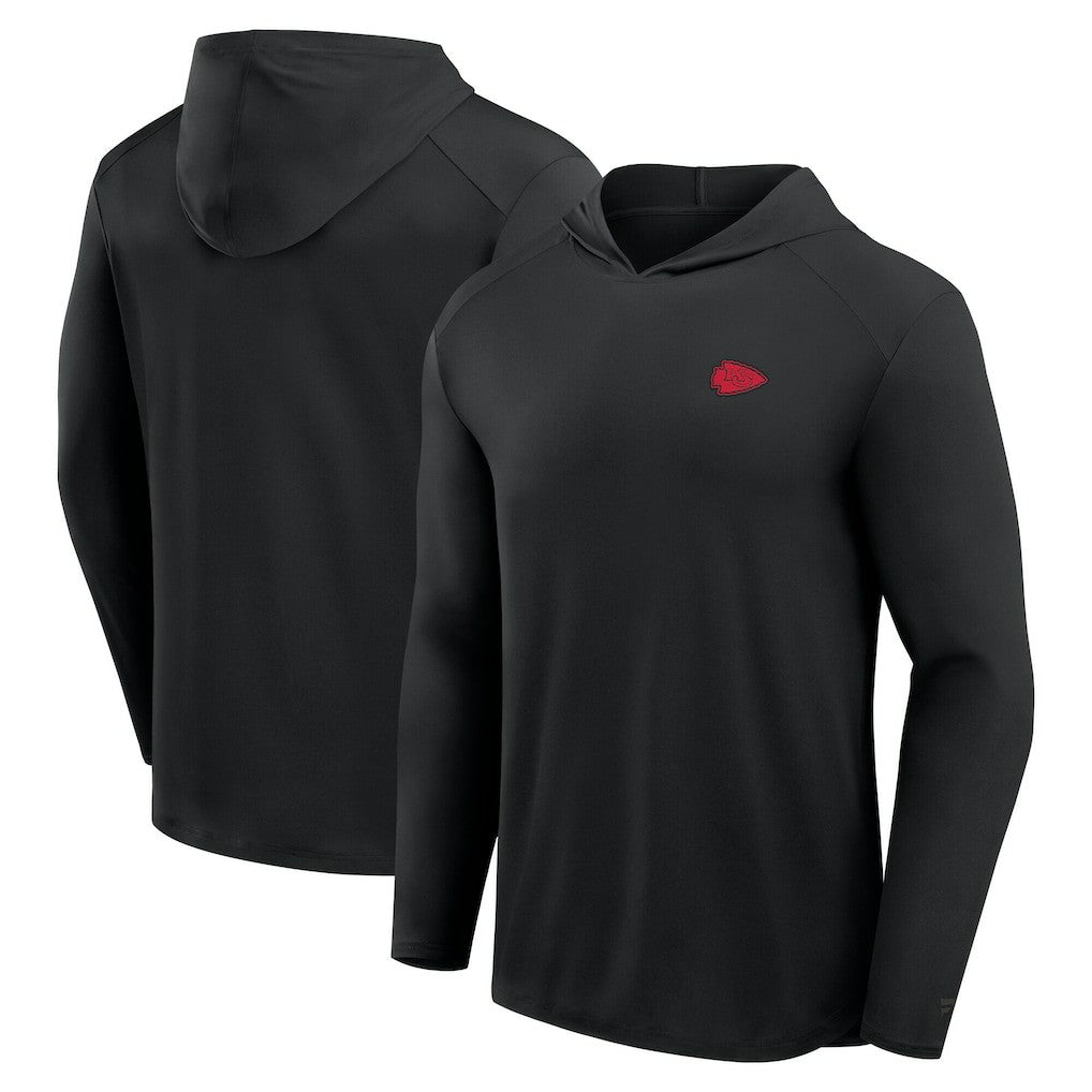 Fanatics Kansas City Chiefs Front Office Power Mono Long Sleeve Hoodie T-Shirt Black