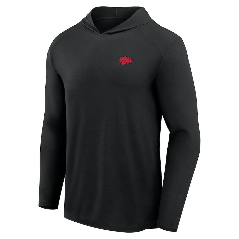 Fanatics Kansas City Chiefs Front Office Power Mono Long Sleeve Hoodie T-Shirt Black