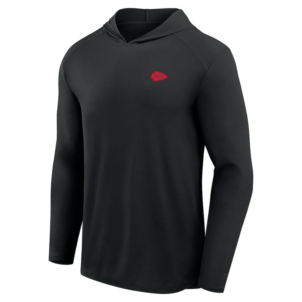 Fanatics Kansas City Chiefs Front Office Power Mono Long Sleeve Hoodie T-Shirt Black