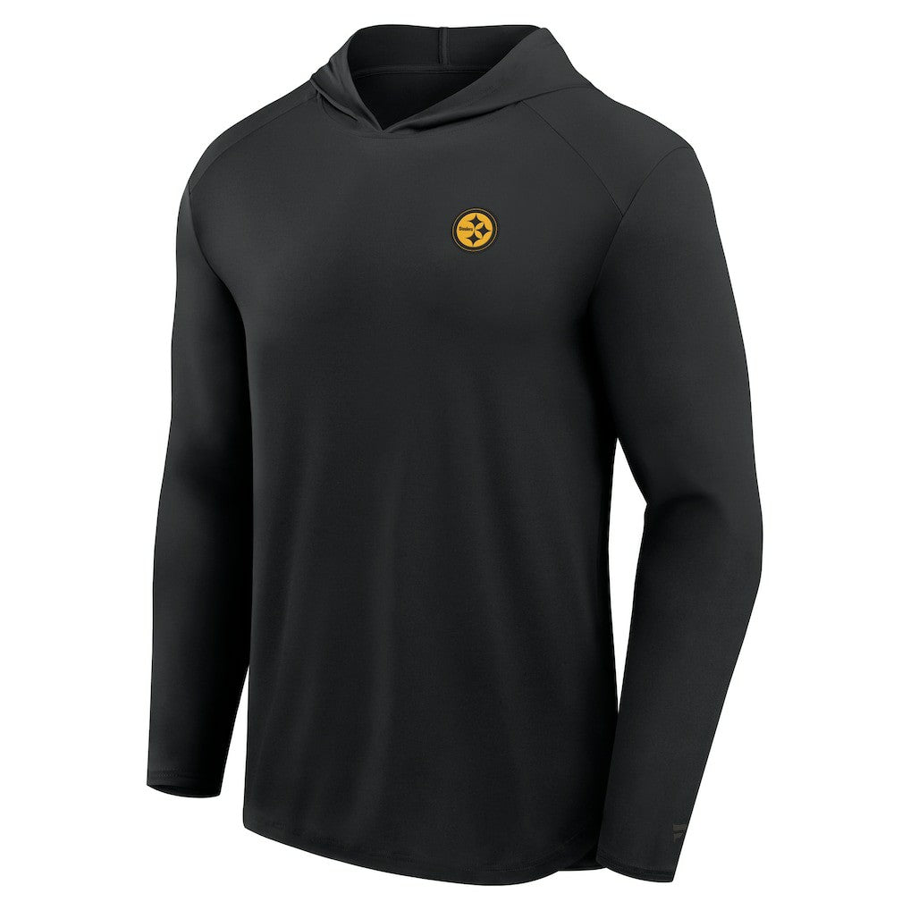 Fanatics Pittsburgh Steelers Front Office Power Mono Long Sleeve Hoodie T-Shirt Black