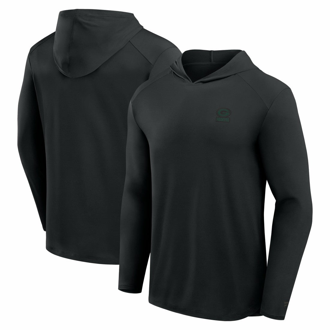Fanatics Green Bay Packers Front Office Power Mono Long Sleeve Hoodie T-Shirt Black