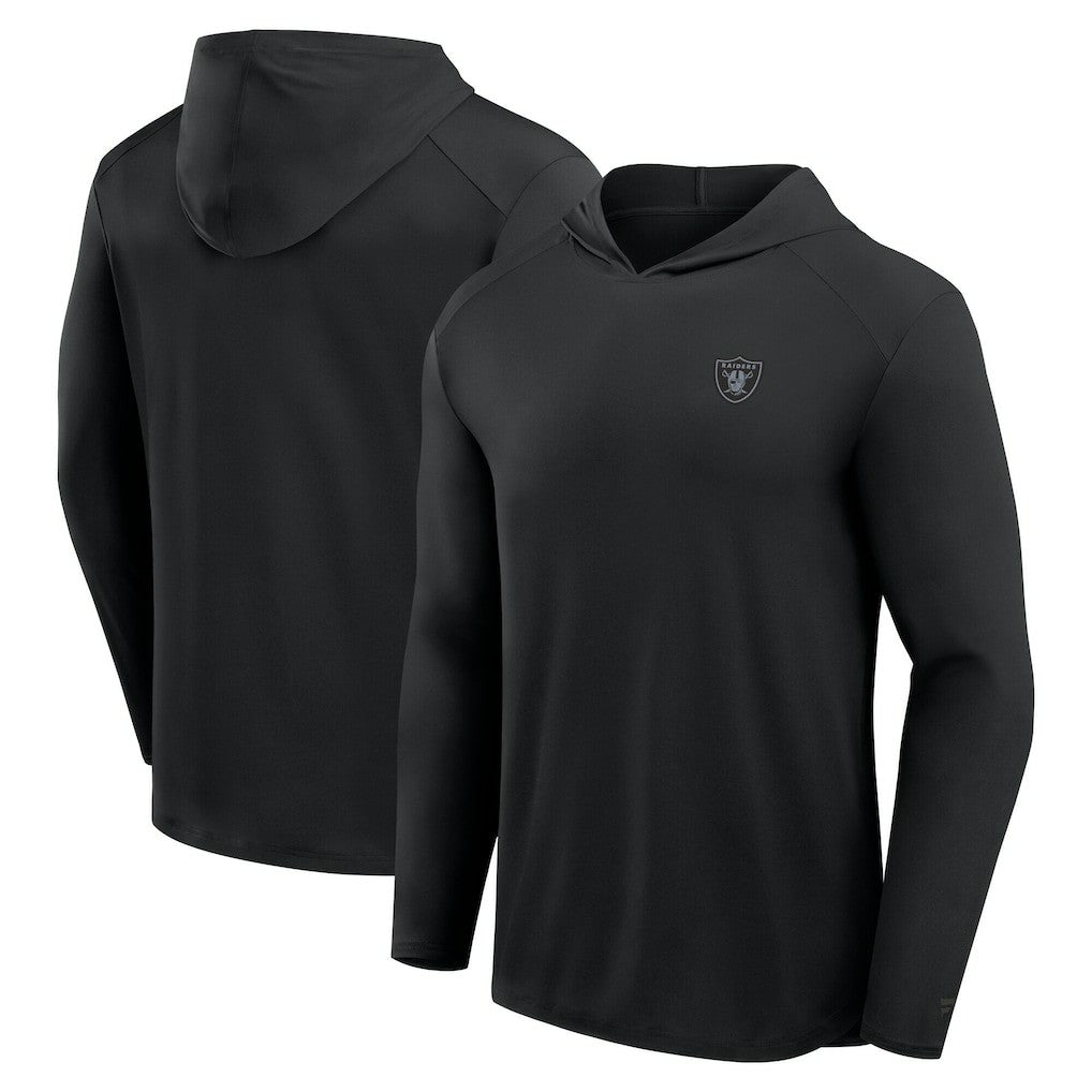 Fanatics Las Vegas Raiders Front Office Power Mono Long Sleeve Hoodie T-Shirt Black