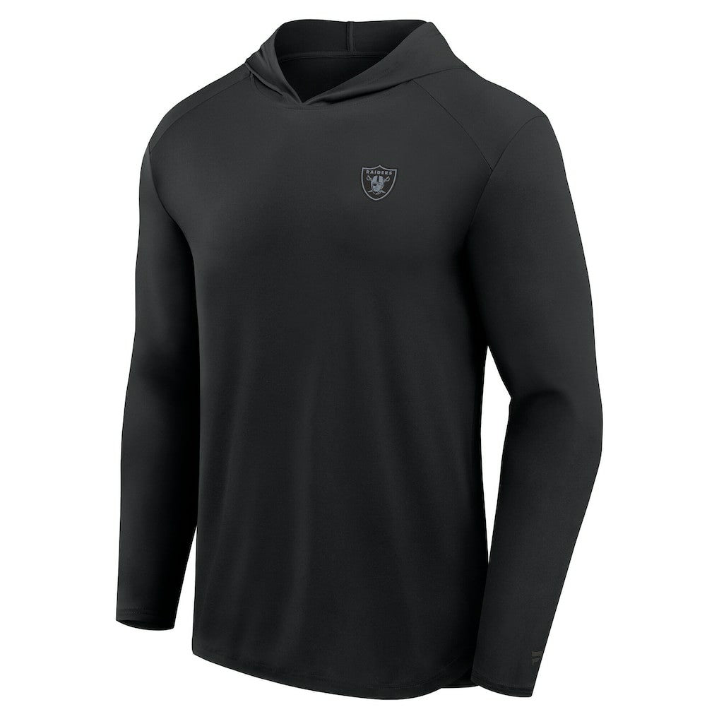 Fanatics Las Vegas Raiders Front Office Power Mono Long Sleeve Hoodie T-Shirt Black