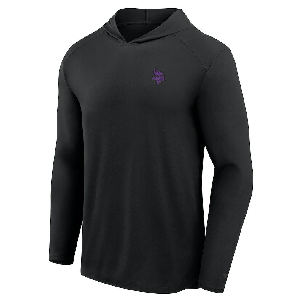 Fanatics Minnesota Vikings Front Office Power Mono Long Sleeve Hoodie T-Shirt Black