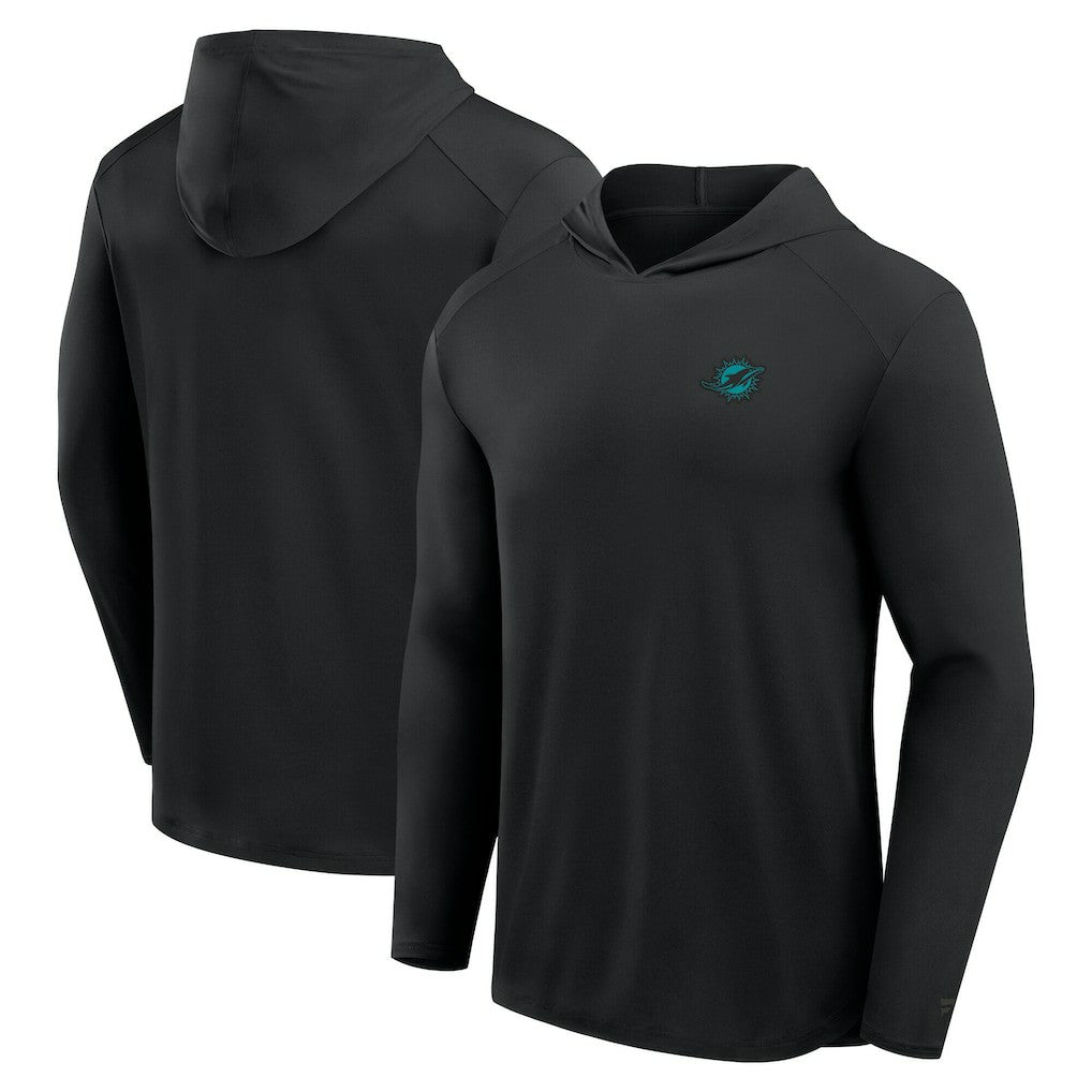 Fanatics Miami Dolphins Front Office Power Mono Long Sleeve Hoodie T-Shirt Black