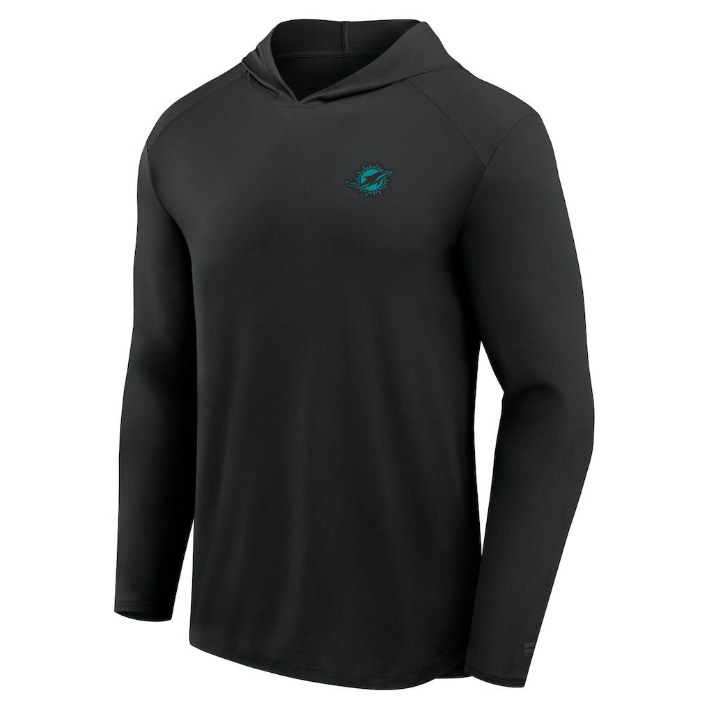 Fanatics Miami Dolphins Front Office Power Mono Long Sleeve Hoodie T-Shirt Black