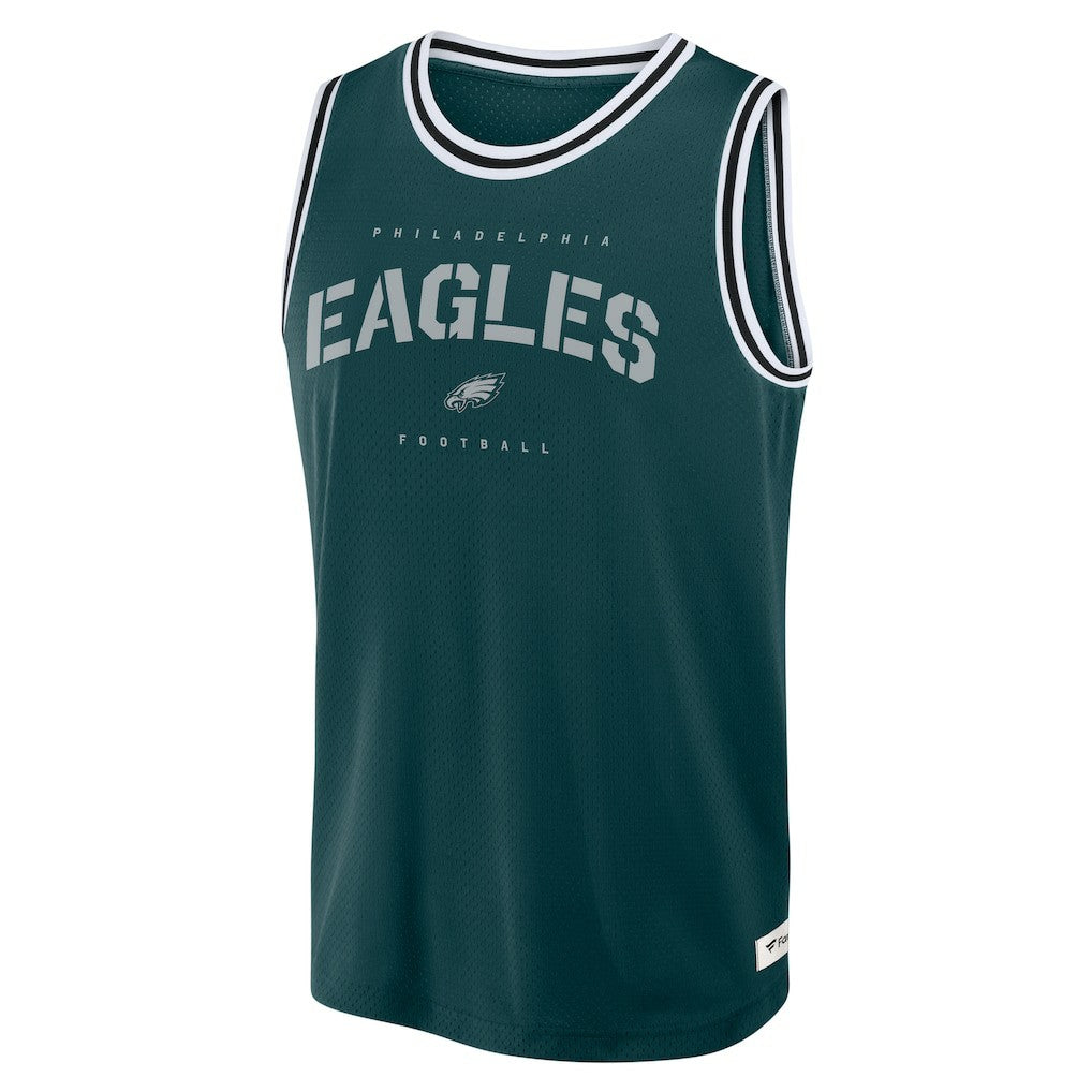 Fanatics Philadelphia Eagles Elements Future Ground Jersey Tank Top Midnight Green