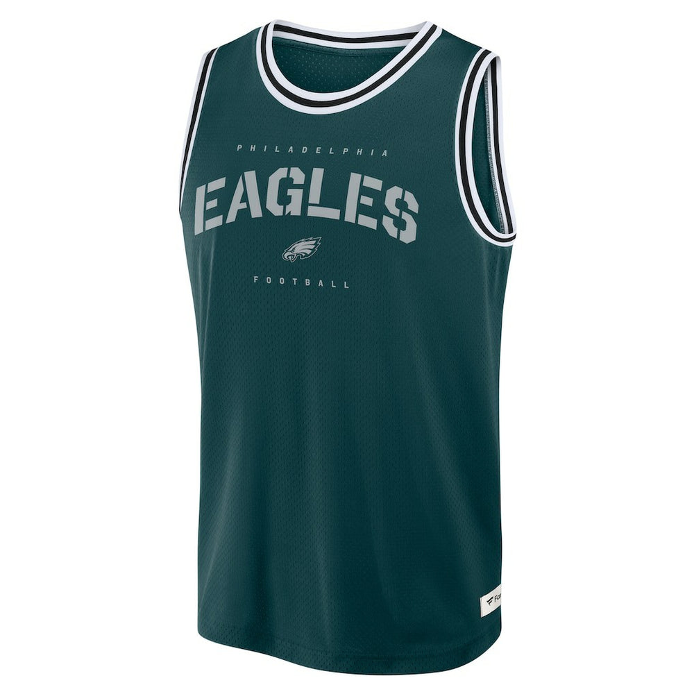 Fanatics Philadelphia Eagles Elements Future Ground Jersey Tank Top Midnight Green