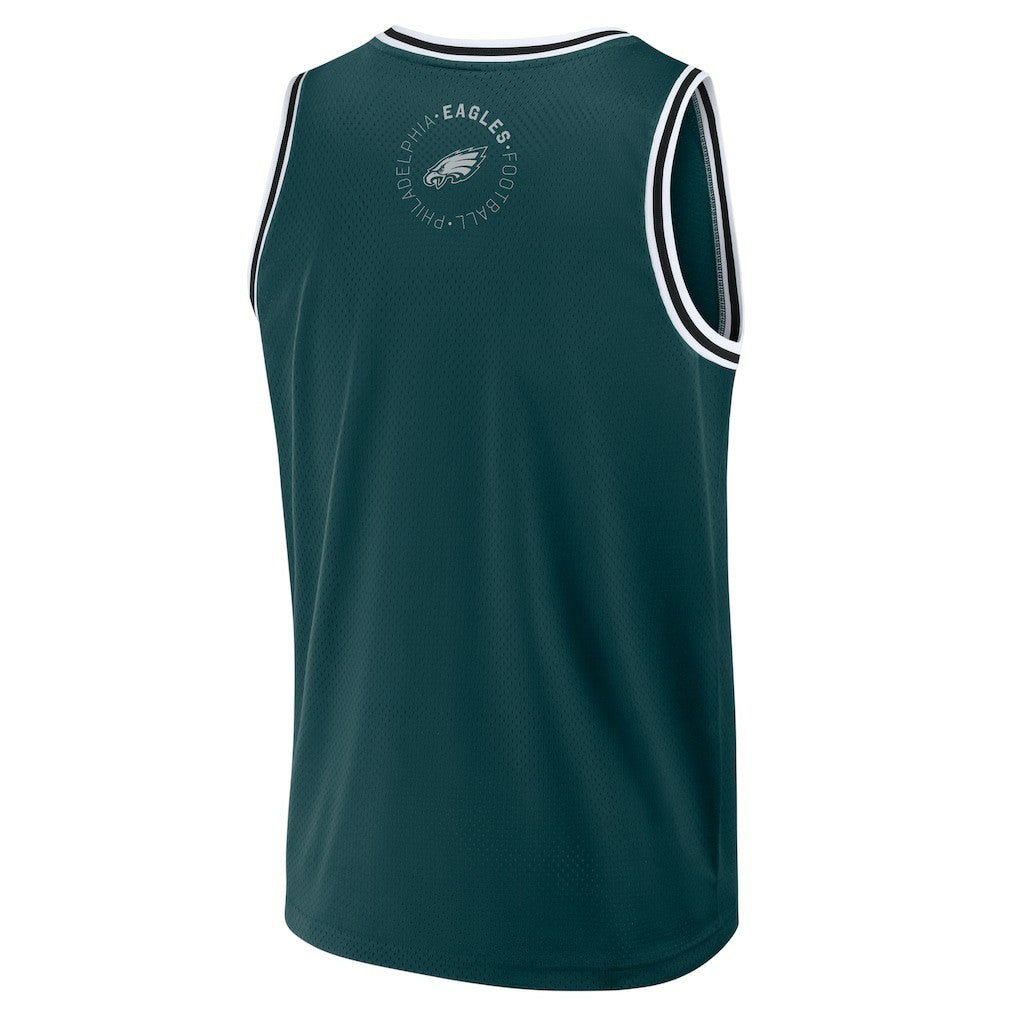 Fanatics Philadelphia Eagles Elements Future Ground Jersey Tank Top Midnight Green