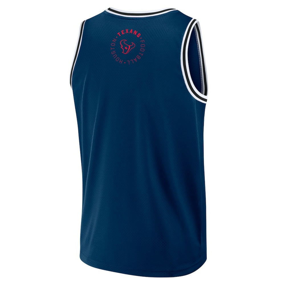 Fanatics Houston Texans Elements Future Ground Jersey Tank Top Navy