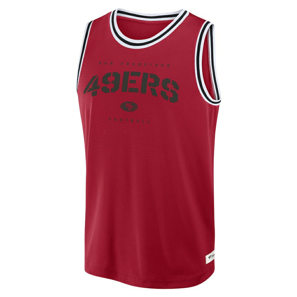 Fanatics San Francisco 49ers Elements Future Ground Jersey Tank Top Scarlet
