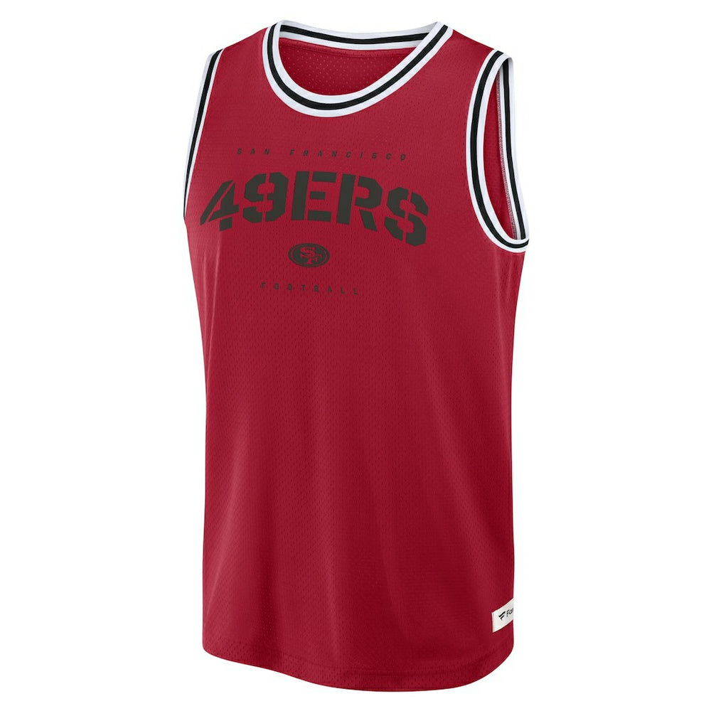 Fanatics San Francisco 49ers Elements Future Ground Jersey Tank Top Scarlet