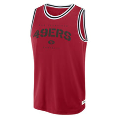 Fanatics San Francisco 49ers Elements Future Ground Jersey Tank Top Scarlet