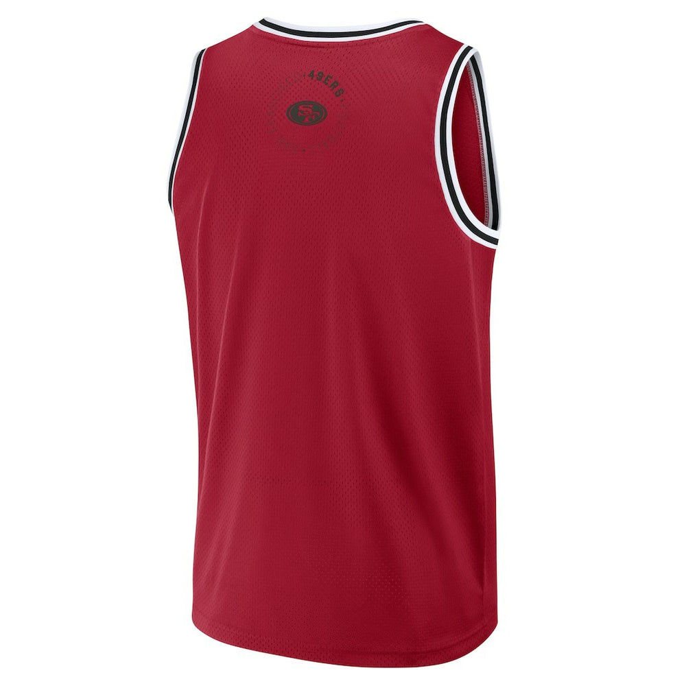 Fanatics San Francisco 49ers Elements Future Ground Jersey Tank Top Scarlet