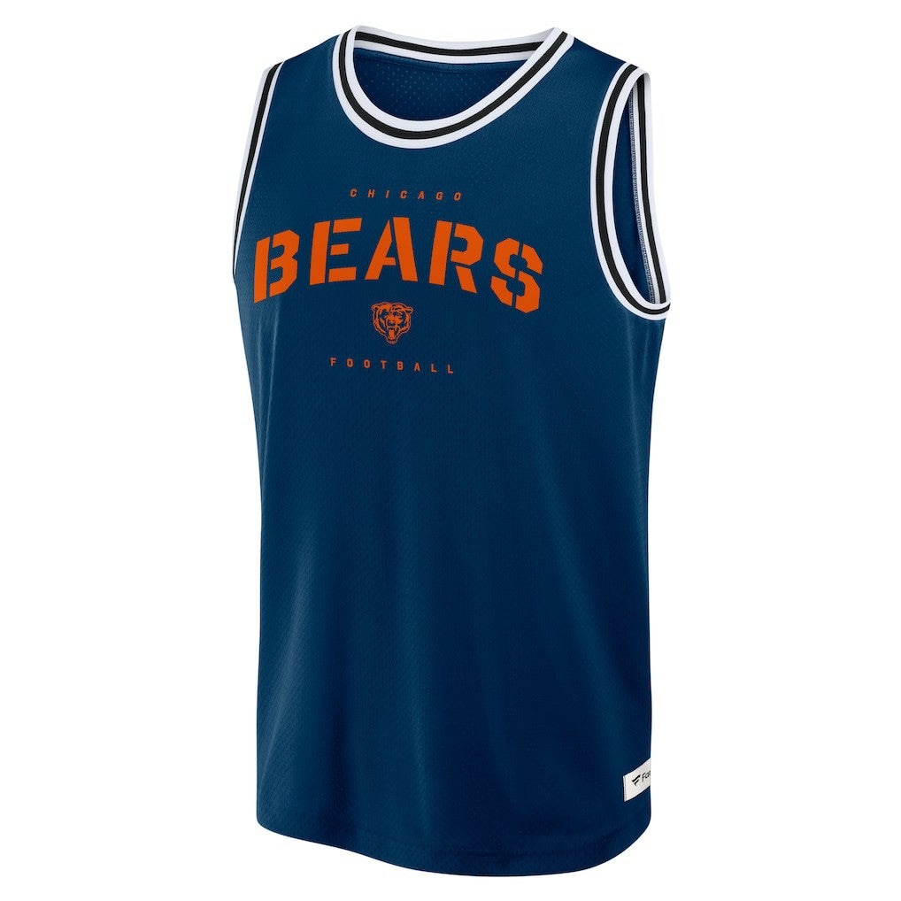Fanatics Chicago Bears Elements Future Ground Jersey Tank Top Navy