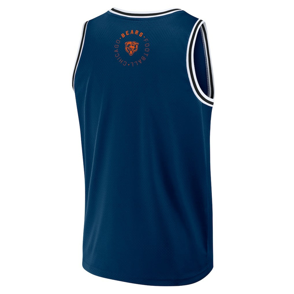 Fanatics Chicago Bears Elements Future Ground Jersey Tank Top Navy