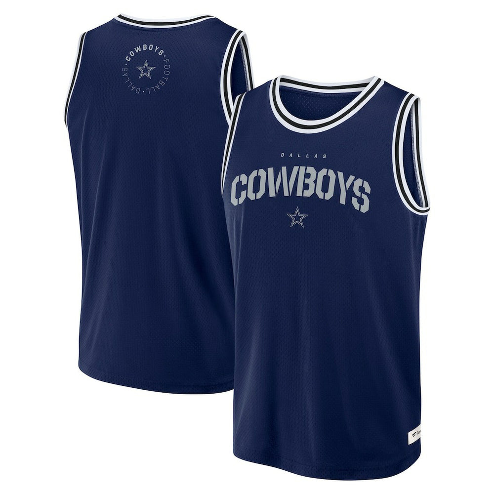 Fanatics Dallas Cowboys Elements Future Ground Jersey Tank Top Navy