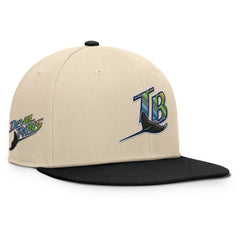 Tampa Bay Rays Fanatics Cooperstown Collection Bounder Snapback Hat - Natural/Black - Fanatics Online
