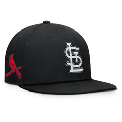 St. Louis Cardinals Fanatics Walk-Off Bullpen Snapback Hat - Black - Fanatics Online