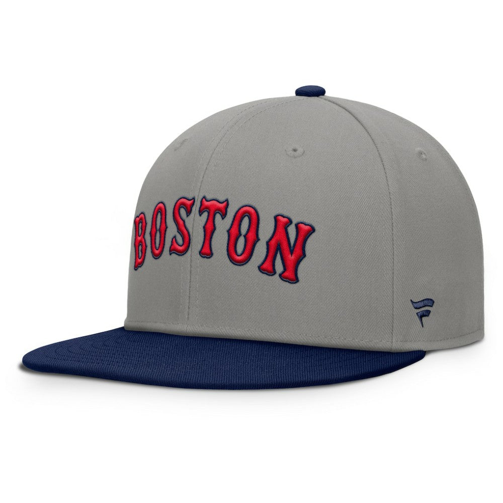 Boston Red Sox Fanatics Clubhouse Dugout Fitted Hat - Gray/Navy - Fanatics Lifestyle