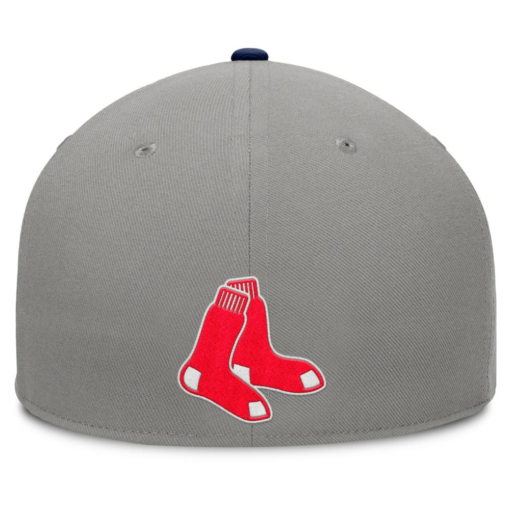Boston Red Sox Fanatics Clubhouse Dugout Fitted Hat - Gray/Navy - Fanatics Lifestyle