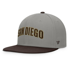 San Diego Padres Fanatics Clubhouse Dugout Fitted Hat - Gray/Brown - Fanatics Lifestyle
