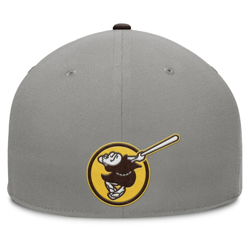 San Diego Padres Fanatics Clubhouse Dugout Fitted Hat - Gray/Brown - Fanatics Lifestyle