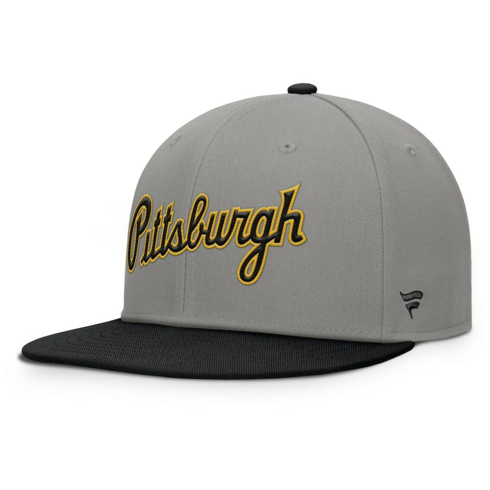 Pittsburgh Pirates Fanatics Clubhouse Dugout Fitted Hat - Gray/Black - Fanatics Discount