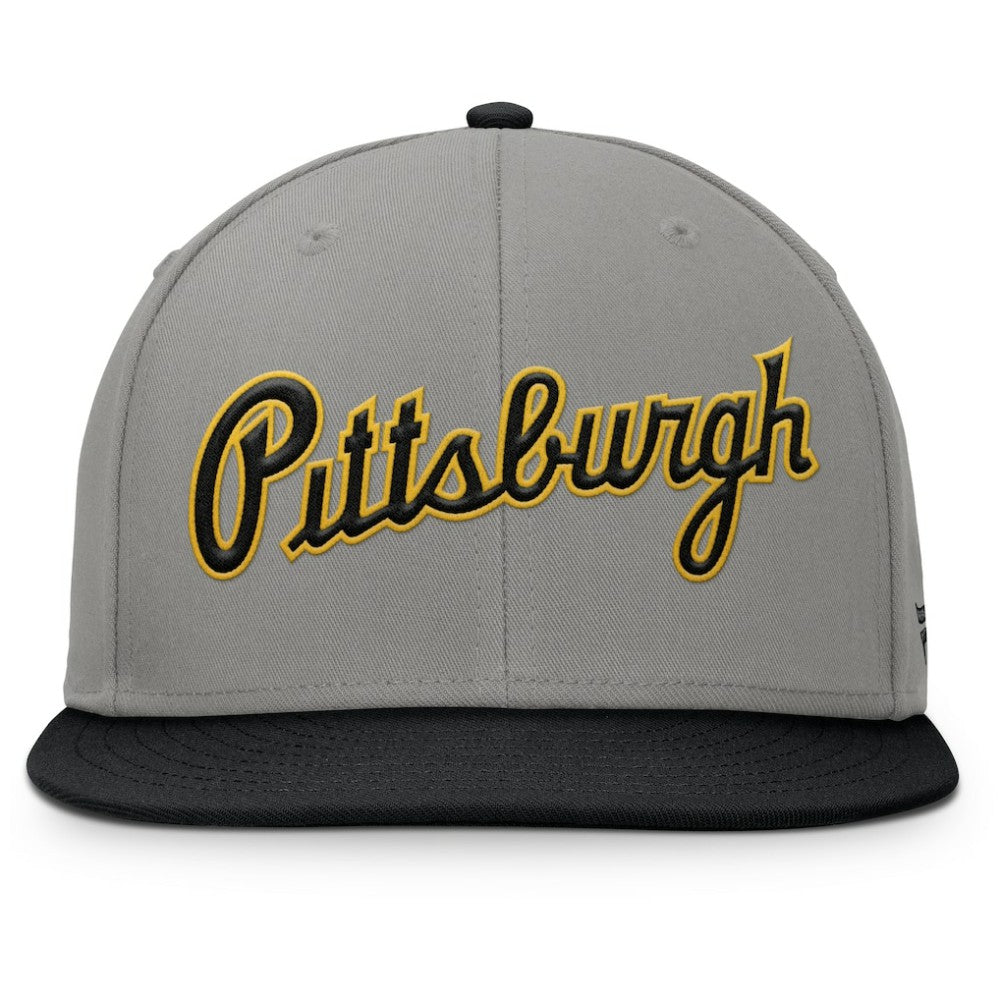 Pittsburgh Pirates Fanatics Clubhouse Dugout Fitted Hat - Gray/Black - Fanatics Discount