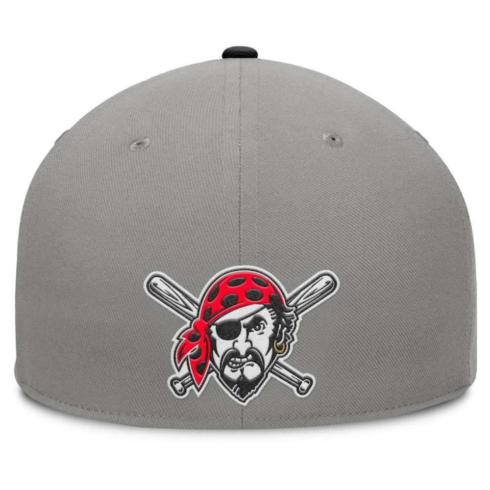 Pittsburgh Pirates Fanatics Clubhouse Dugout Fitted Hat - Gray/Black - Fanatics Discount