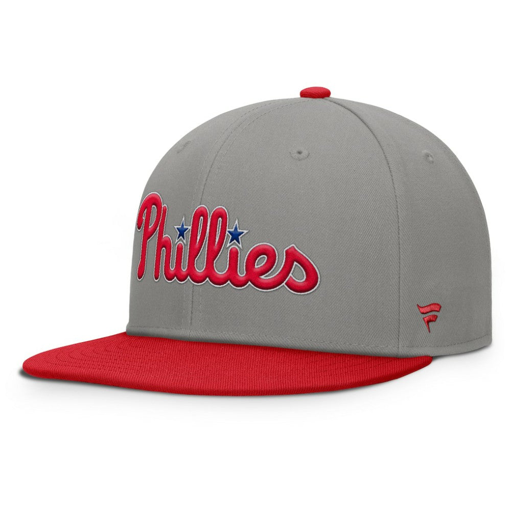 Philadelphia Phillies Fanatics Clubhouse Dugout Fitted Hat - Gray/Red - Fanatics Online