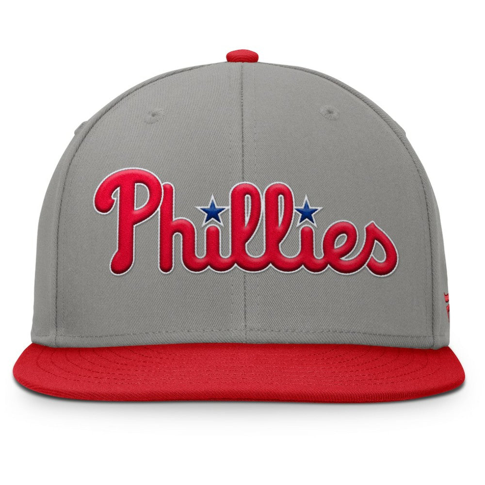 Philadelphia Phillies Fanatics Clubhouse Dugout Fitted Hat - Gray/Red - Fanatics Online